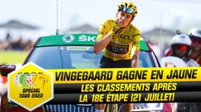 Tour de France : Vingegaard l'emporte en jaune à Hautacam, les classements après la 18e étape