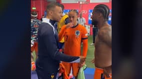Kylian Mbapppé, Xavi Simons et Georginio Wijnaldum après France-Pays-Bas