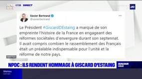 Nord-Pas-de-Calais: les élus rendent hommage à VGE