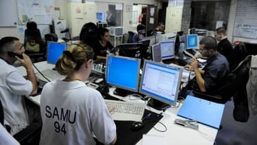Au centre d'appel du Samu du Val-de-Marne, en 2008. (photo d'illustration)