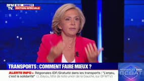 Régionales: pour Valérie Pécresse, "quand on ne connaît pas les transports, on fait de l'idéo-écologie"