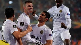 La joie des joueurs de Valence