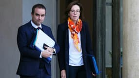 Le Premier ministre Sébastien Lecornu et la ministre des Comptes publics Amélie de Montchalin au palais de l'Elysée le 17 décembre 2025