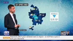 Météo à Lyon ce 20 décembre: de la pluie toute la journée, des températures en baisse