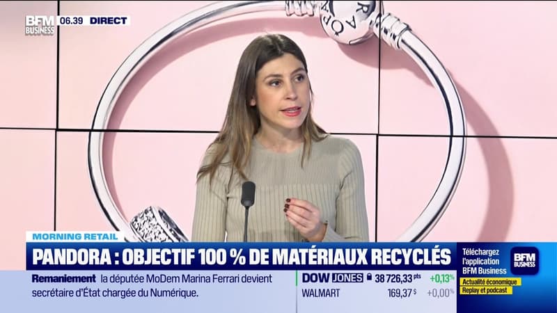 Morning Retail : Objectif 100% de matériaux recyclés pour Pandora, par Eva Jacquot - 09/02