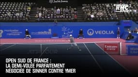 Open Sud de France : La demi-volée parfaitement négociée de Sinner contre Ymer