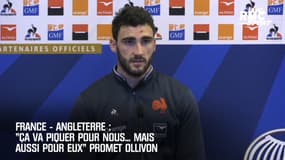 France-Angleterre: "Ça va piquer pour nous mais aussi pour eux" promet Ollivon 