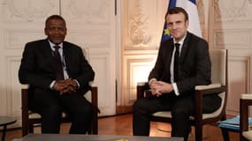 Aliko Dangote et Emmanuel Macron