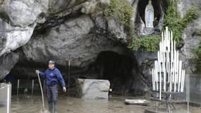 Le Gave de Pau a débordé cette nuit dans le Sanctuaire de Lourdes