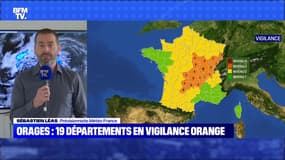 Orages : 19 départements en vigilance orange - 27/06