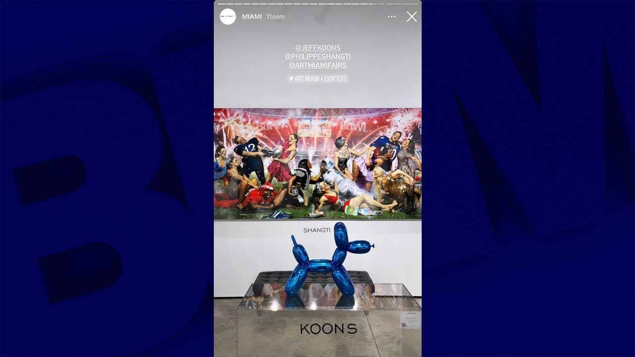Une sculpture de Jeff Koons accidentellement brisée lors d'un vernissage à Miami