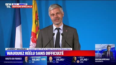 Régionales: Laurent Wauquiez réélu en Auvergne-Rhône-Alpes