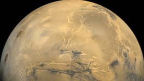 La surface de Mars montre des traces de ruisseaux.
