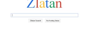 Zlatan Search a été conçu suivant le code couleur de Google. 