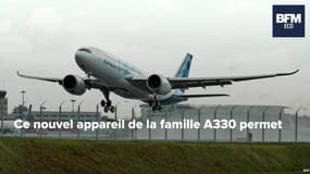 Airbus fait voler pour la première fois son avion long-courrier A330-800