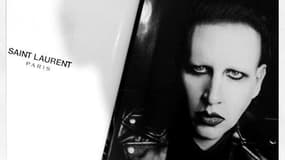 Le provocant Marilyn Manson est la nouvelle égérie de Saint Laurent.