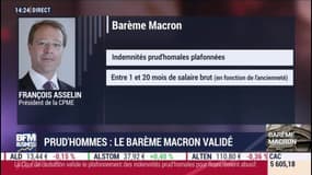 Barème Macron : « le bon sens l’emporte » se réjouit François Asselin 