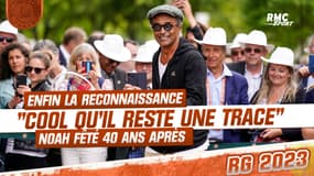 Roland-Garros : 40 ans après, Noah honoré "c'est cool qu'il reste une trace"