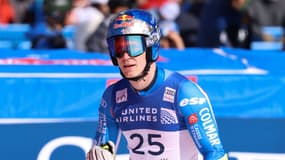 Clément Noël lors du slalom géant de SUn Valley (Etats-Unis, Coupe du monde), le 26 mars 2025