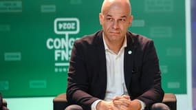 Le président de la FNSEA, Arnaud Rousseau, lors du congrès du syndicat agricole à Dunkerque, le 28 mars 2024