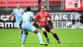 Theate lors de Rennes-Ajaccio, le 21 août 2022