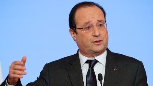François Hollande lors des voeux au gouvernement le 7 janvier