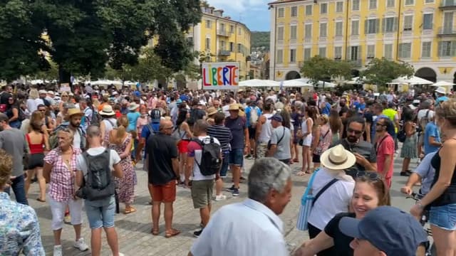 Manifestation anti-pass sanitaire à Nice le 7 août. (Phot d'illustration)