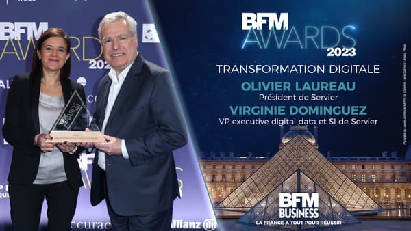 Servier lauréat du prix de la Transformation digitale aux BFM Awards 2023.