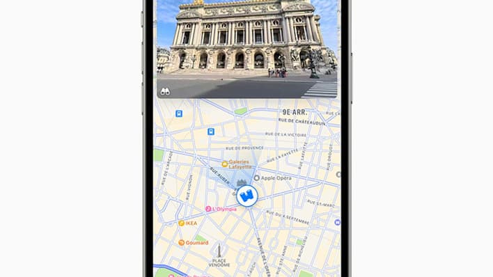 La fonction Look Around d'Apple Plans, qui affiche une image à 360 degrés