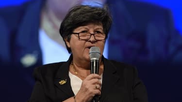 Catherine Barbaroux, la nouvelle présidente d'En Marche! le 9 novembre 2015 à Paris
