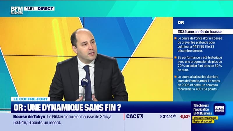 Le coffre-fort : L'or, une dynamique sans fin ? - 13/01