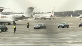 Le cortège de voitures officielles d'Abdelaziz Bouteflika. 