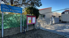 La façade de l'école des Plantiers, à Manosque.