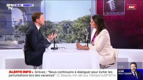 Clément Beaune, ministre délégué chargé des Transports: "Ceux qui ont plus de flexibilité, je les encourage à décaler leur départ en train" 
