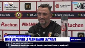 "Je veux qu'on cherche à gagner": les mots de Franck Haise avant le match de Lens contre Nantes