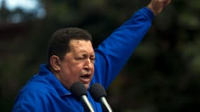 Hugo Chavez, lors d'un discours pendant la campagne présidentielle.