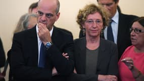 La ministre du Travail Muriel Pénicaud et le ministre de l'Education Jean-Michel Blanquer, le 7 septembre 2017 à Paris. 