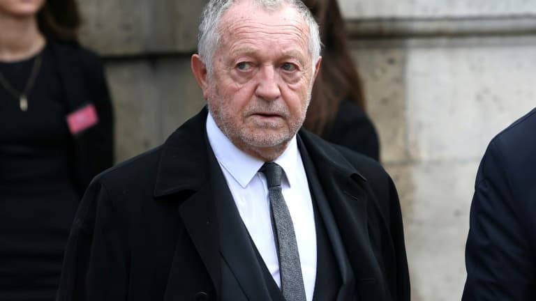Le président emblématique de l'Olympique Lyonnais Jean-Michel Aulas, le 6 octobre 2021 à Paris Le président emblématique de l'Olympique Lyonnais Jean-Michel Aulas, le 6 octobre 2021 à Paris