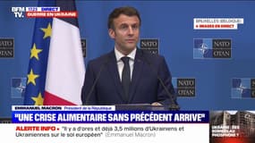 Emmanuel Macron: "Nous sommes en train d'entrer dans une crise alimentaire sans précédent"