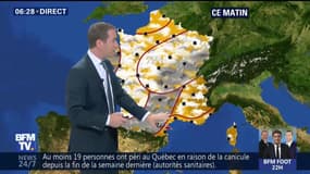 À prévoir ce jeudi, quelques précipitations et des températures en baisse  