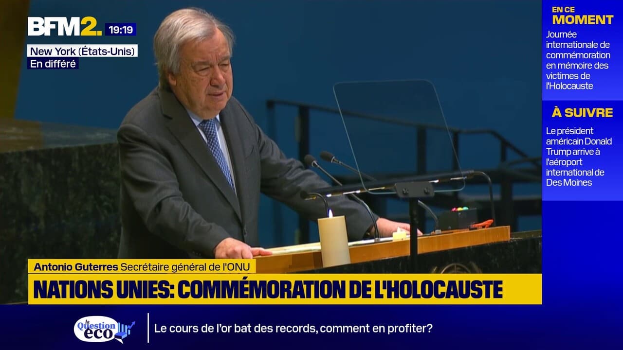 Antonio Guterres s'exprime lors de la Journée internationale en mémoire des victimes de l'Holocauste Kép