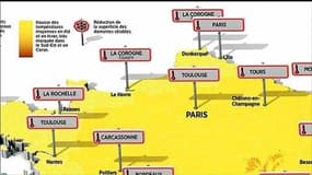 Climat: découvrez la carte de France de 2050