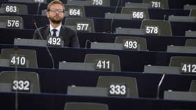 Jérôme Lavrilleux au Parlement européen en juillet 2014.