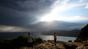 Une éclaircie après un orage à Cassis le 14 juin 2023