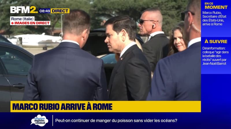 Marco Rubio arrive en Italie pour rencontrer Léon XIV