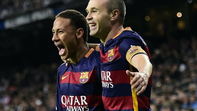 Neymar et Iniesta