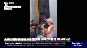 Manu Chao improvise un concert dans les rues de Barcelone pendant la panne d'électricité géante en Espagne