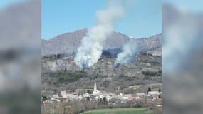 Un incendie dans le Champsaur le 24 mars 2022 