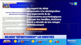 Incendie mortel à Nice: un an de travaux nécessaire pour réhabiliter l'immeuble
