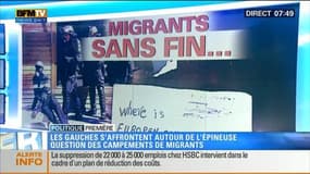 Les campements de migrants deviennent un débat entre gauches - 09/06